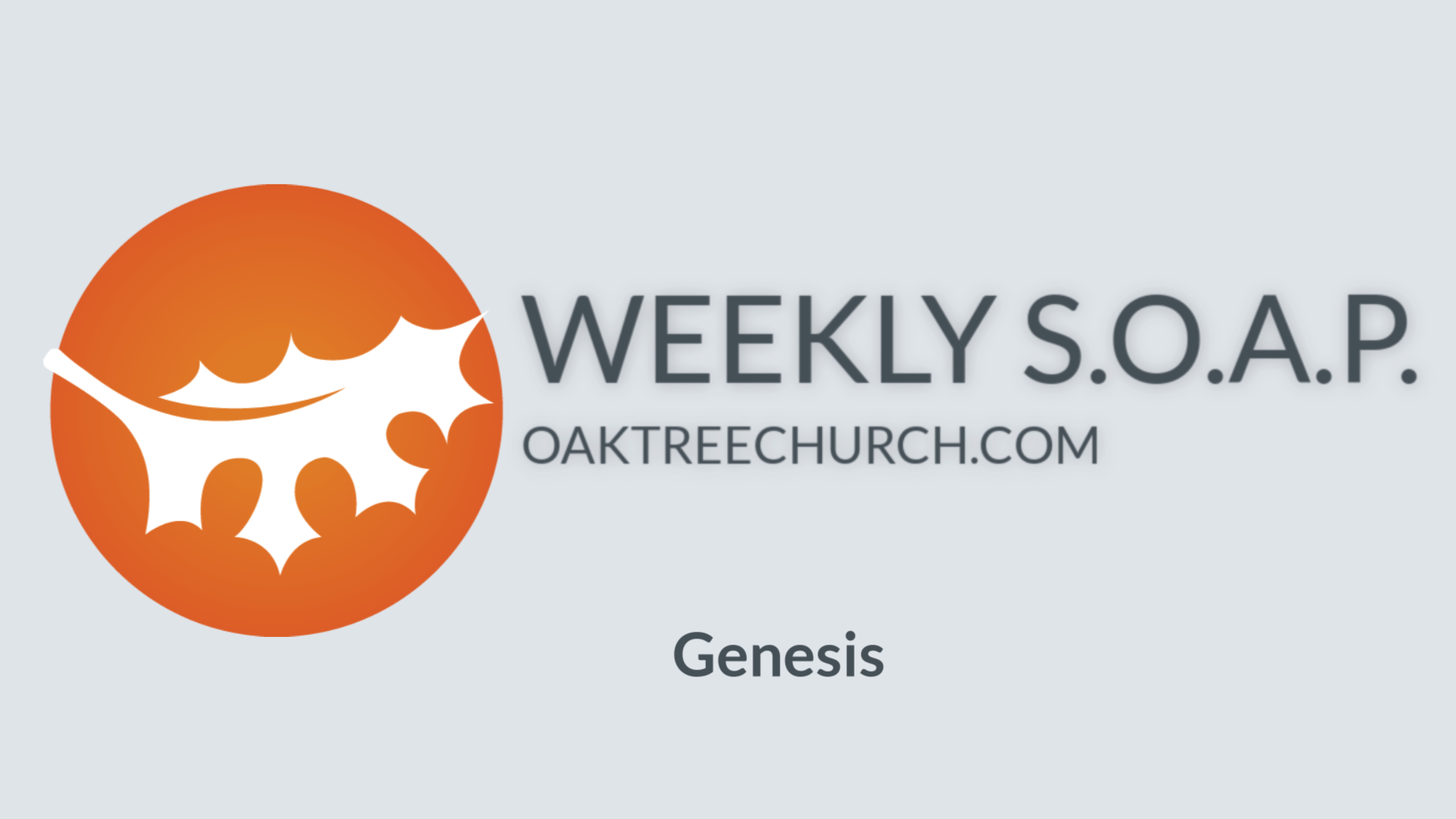 Genesis, Week 10 (S.O.A.P. video)